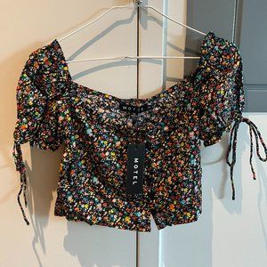 MOTEL ROCKS Floral Crop Top